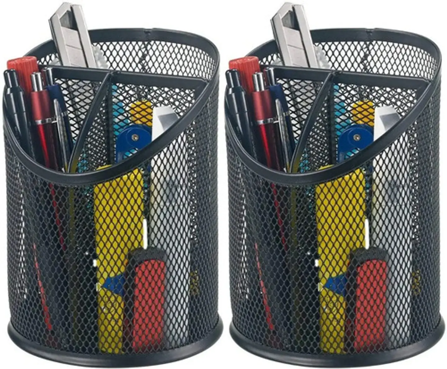 Porta Lapices Con Malla Metalico Para Oficina 2