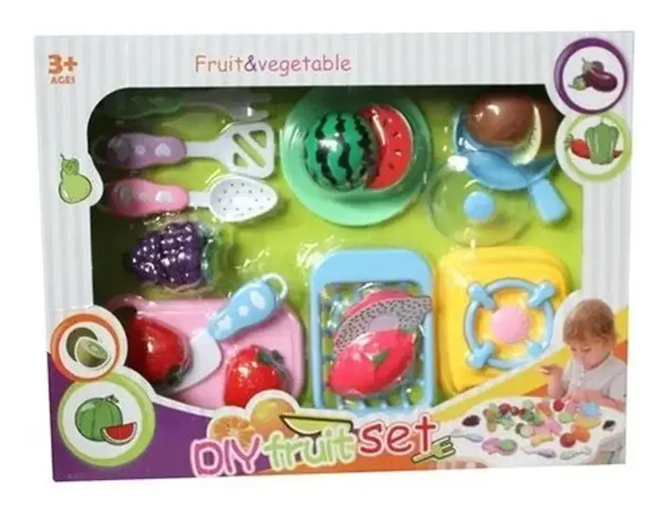 Set De Frutas Tabla Picar Cocina Niñas Canasta Ref. 848-60 1