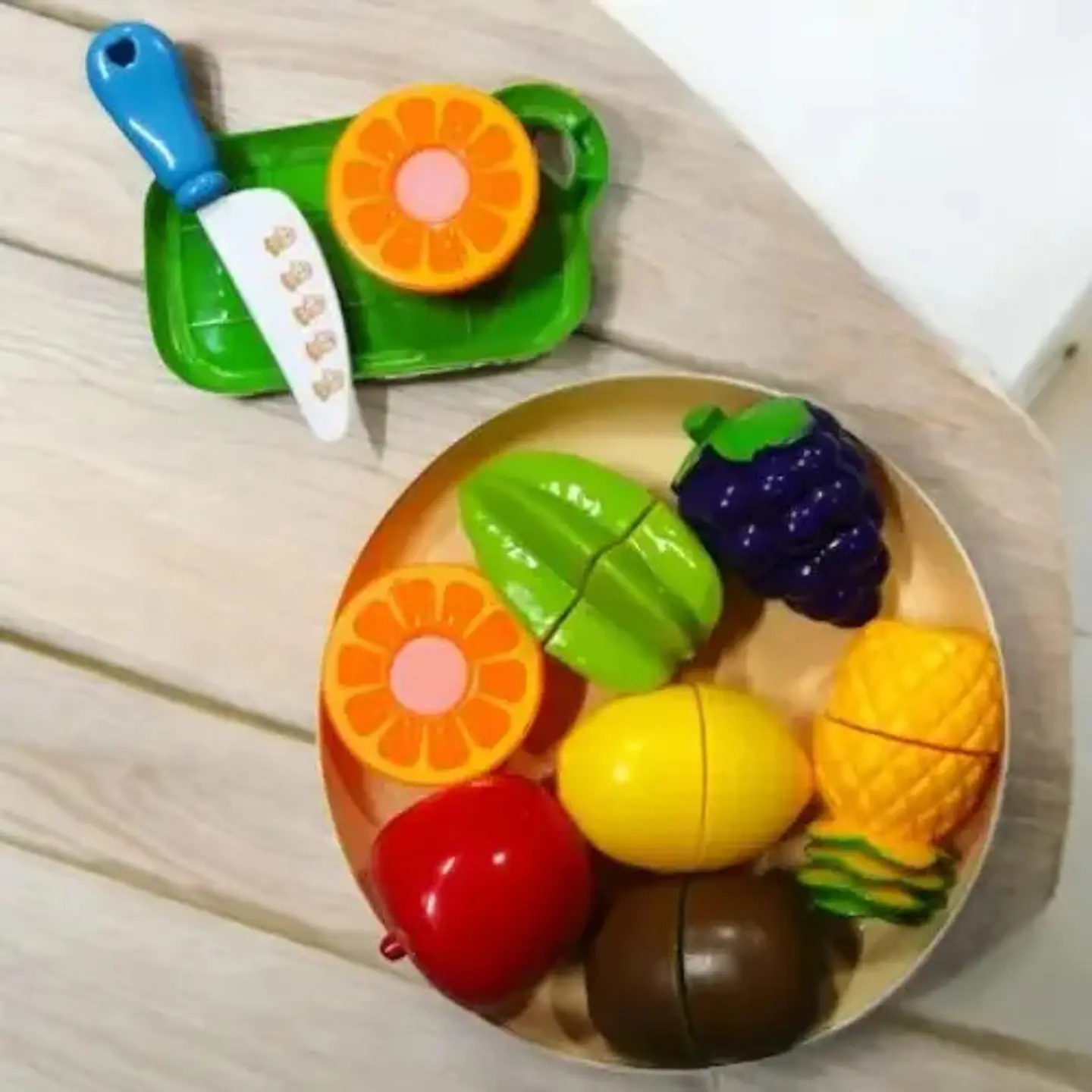 Set De Frutas Tabla Picar Cocina Niñas Canasta Ref. 848-60 2