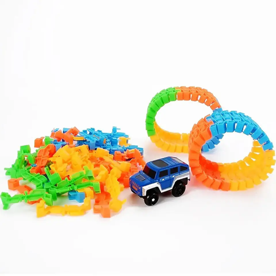 Pista Variable Magic Tracks 49pcs Luminosa 1 Carro Gd-49a 1