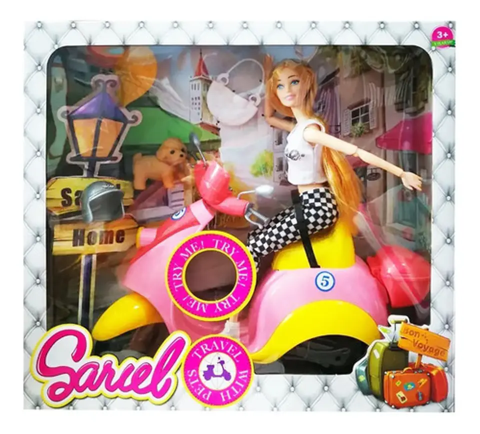 Muñeca Sariel Viaja Con Mascotas Luz Sonido Ref. 5533 4