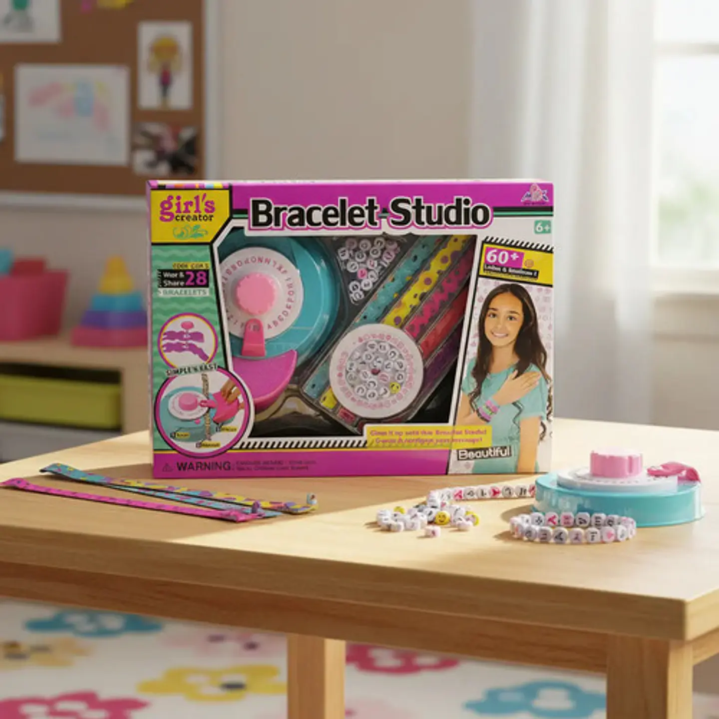 Set Para Hacer Pulseras Mensajes Joyería Niñas Ref. Mbk-293 2