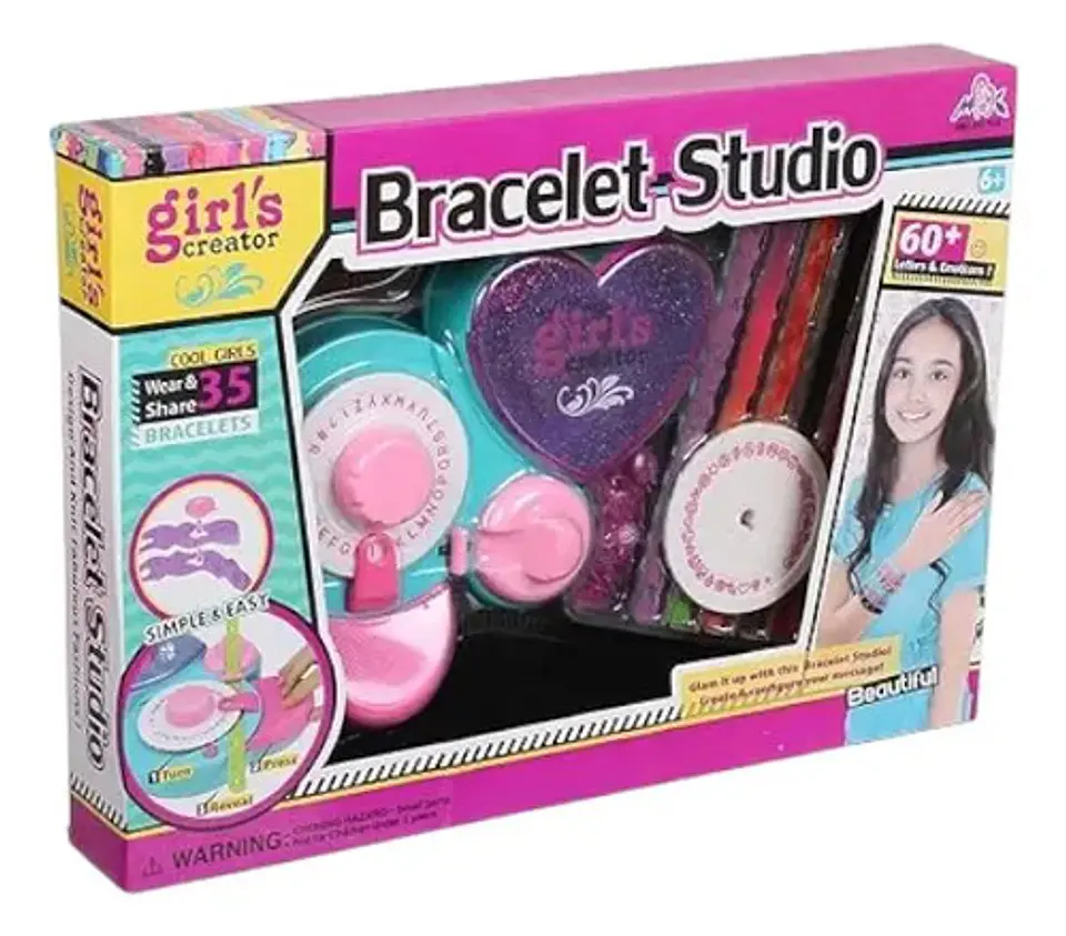 Set Para Hacer Pulseras Mensajes Joyería Niñas Ref. Mbk-293 5