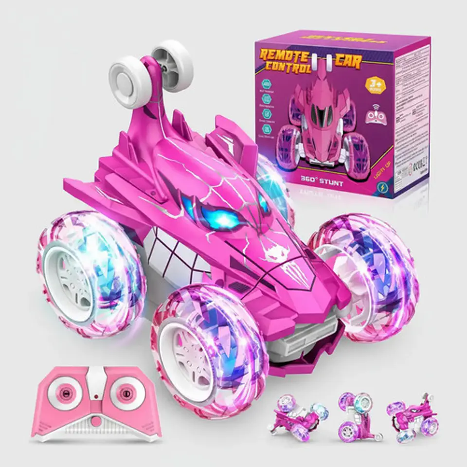 Carro R/c Unicornio Y Tiburón Para Niñas Luces Y Sonidos 4