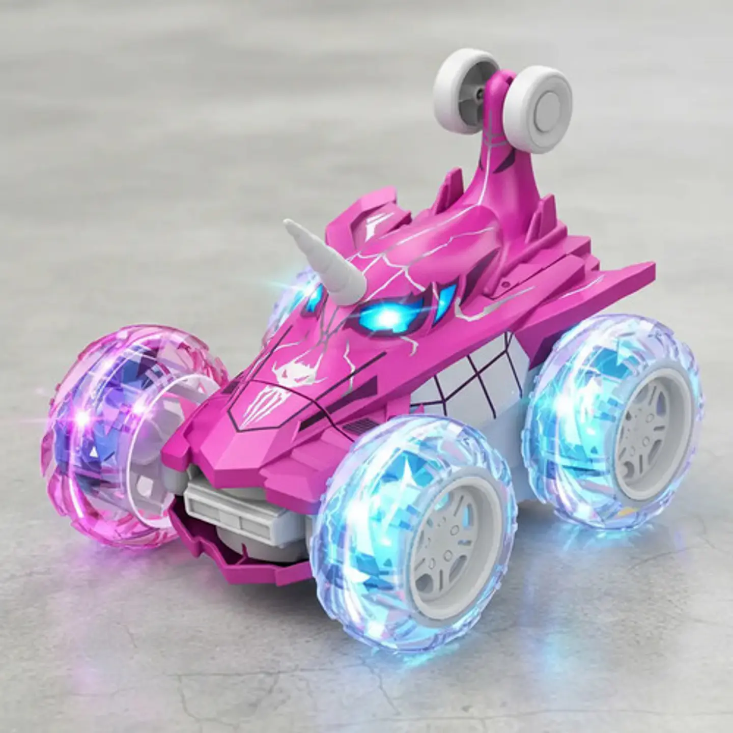 Carro R/c Unicornio Y Tiburón Para Niñas Luces Y Sonidos 7