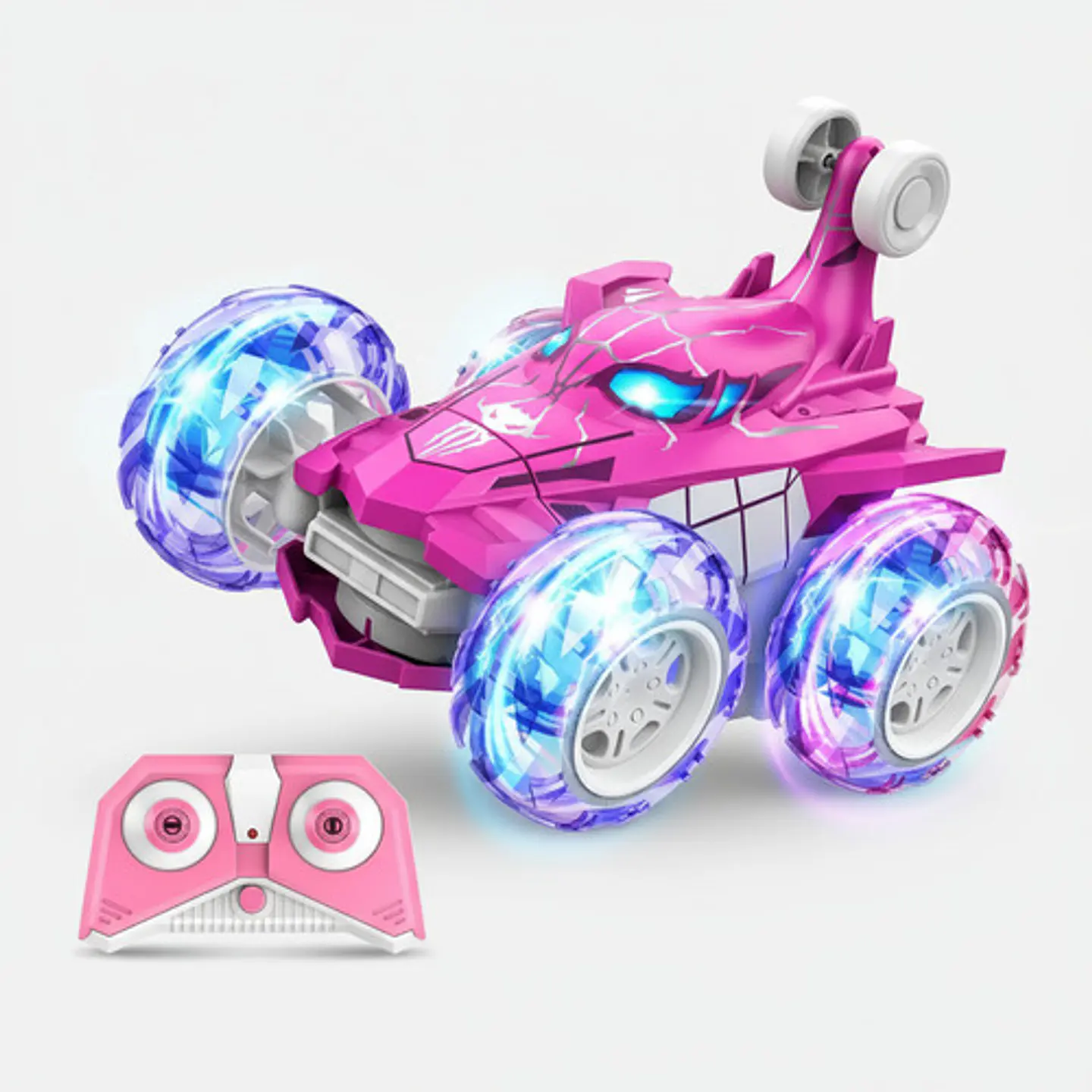 Carro R/c Unicornio Y Tiburón Para Niñas Luces Y Sonidos 8