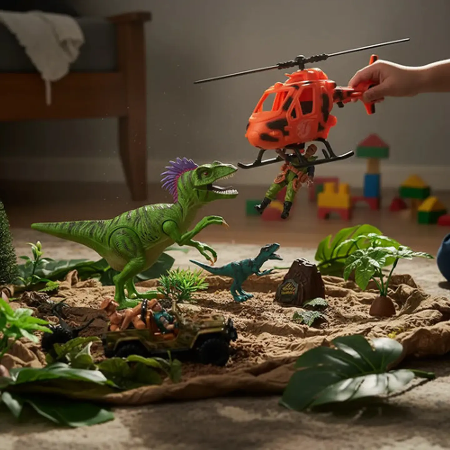 Set De Rescate Dinosaurios Jurassic Jeep Ref. F124-82 6