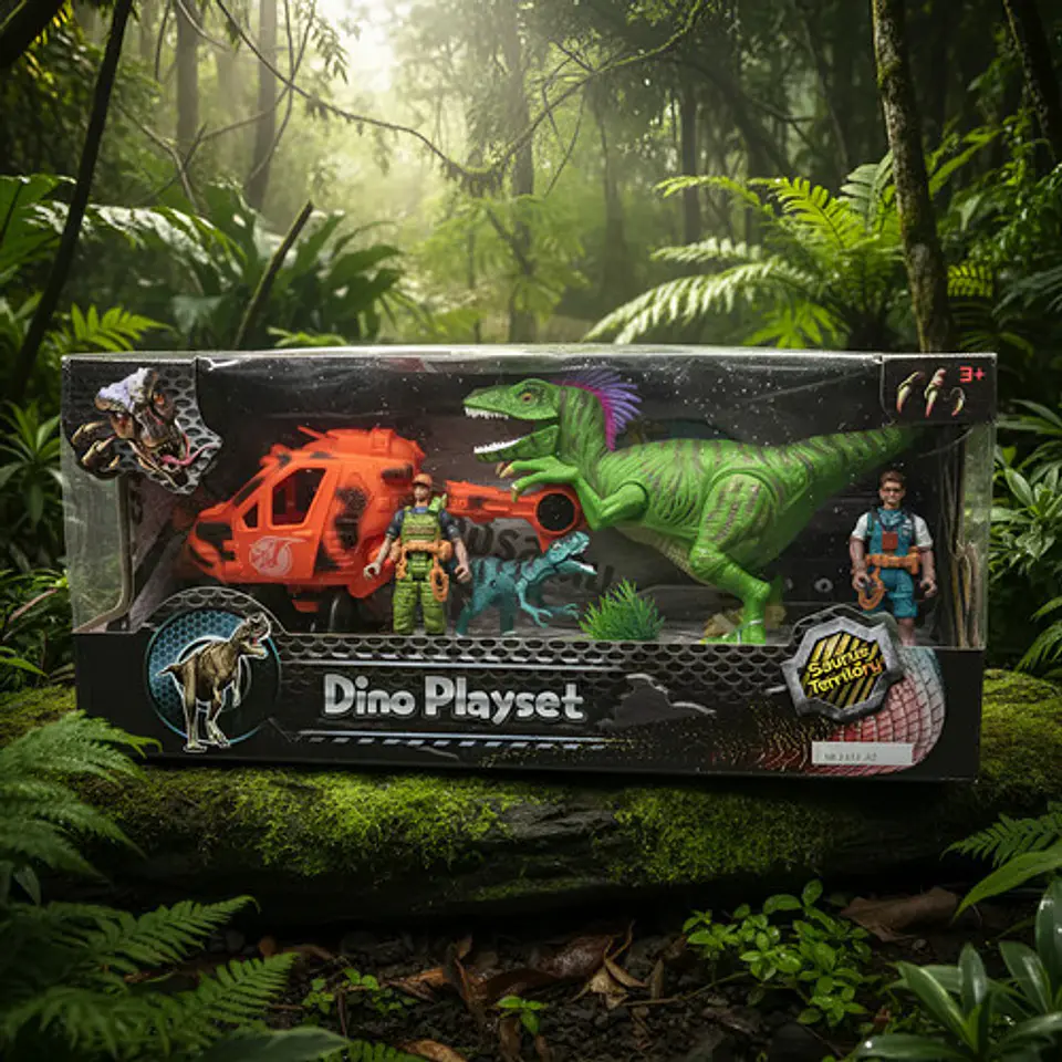 Set De Rescate Dinosaurios Jurassic Jeep Ref. F124-82 7