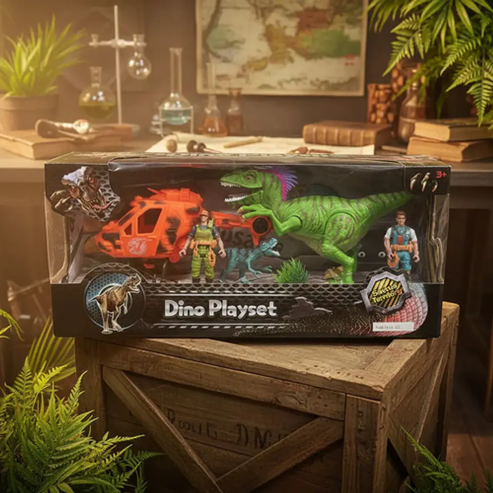 Set De Rescate Dinosaurios Jurassic Jeep Ref. F124-82 8
