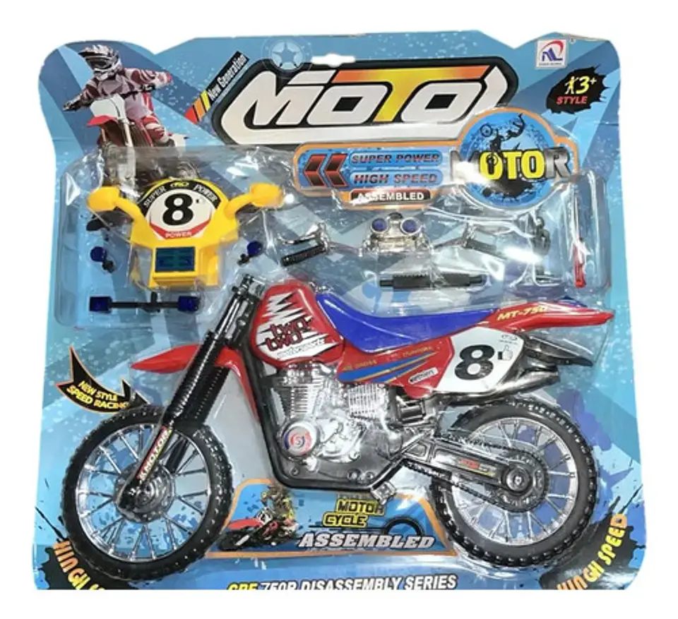 Moto Dt 32cm Didáctica Ensamblable 2 Llantas. Ref: Zr-6088 1