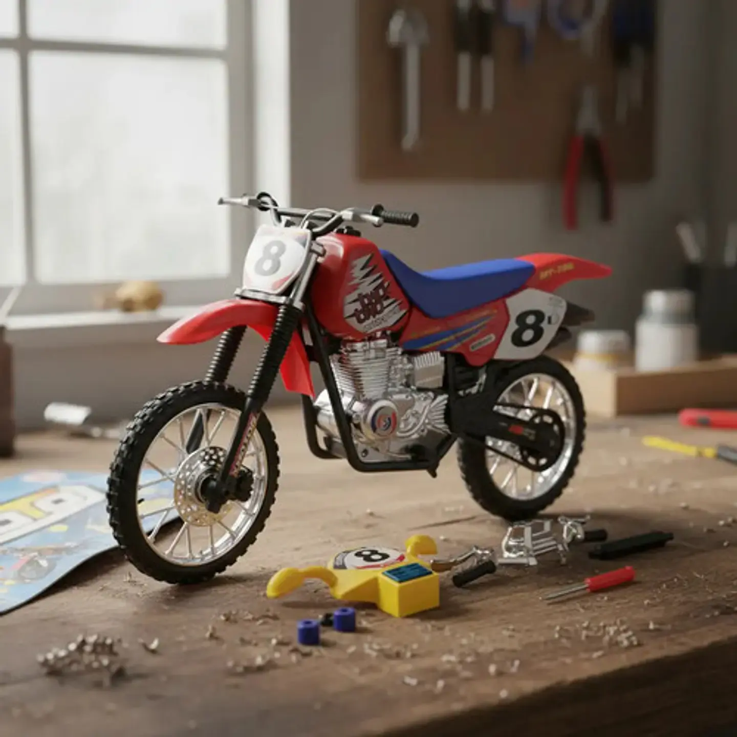 Moto Dt 32cm Didáctica Ensamblable 2 Llantas. Ref: Zr-6088 2