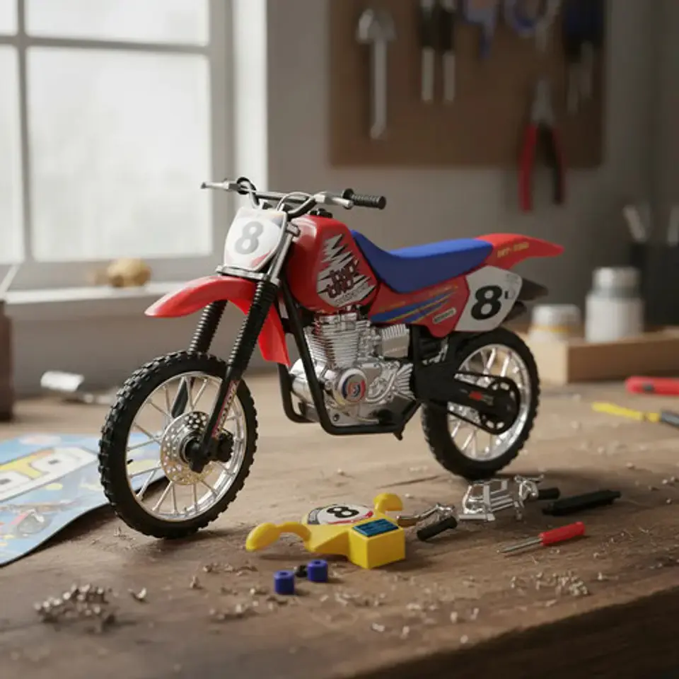 Moto Dt 32cm Didáctica Ensamblable 2 Llantas. Ref: Zr-6088 2