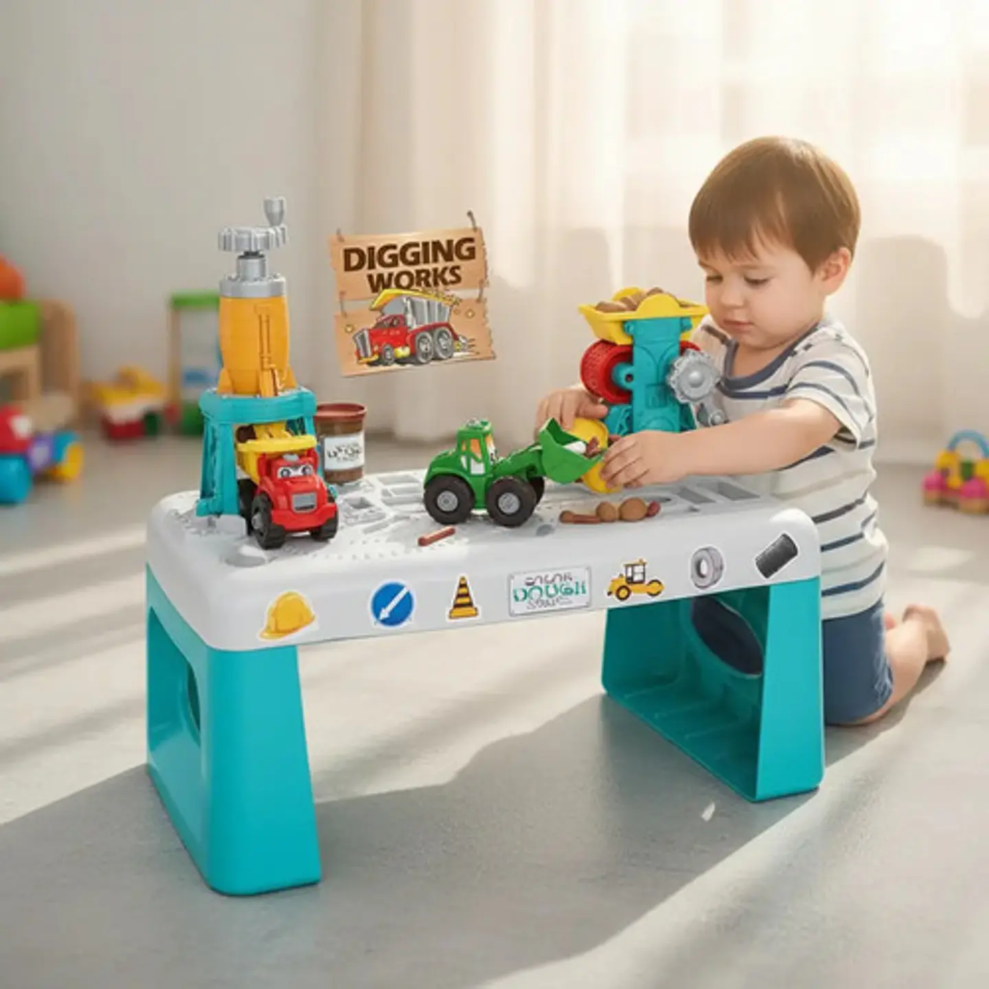 Set De Plastilina Toys Park Para Trabajos De Construcción Con 4 Botes Y 37 Piezas 5