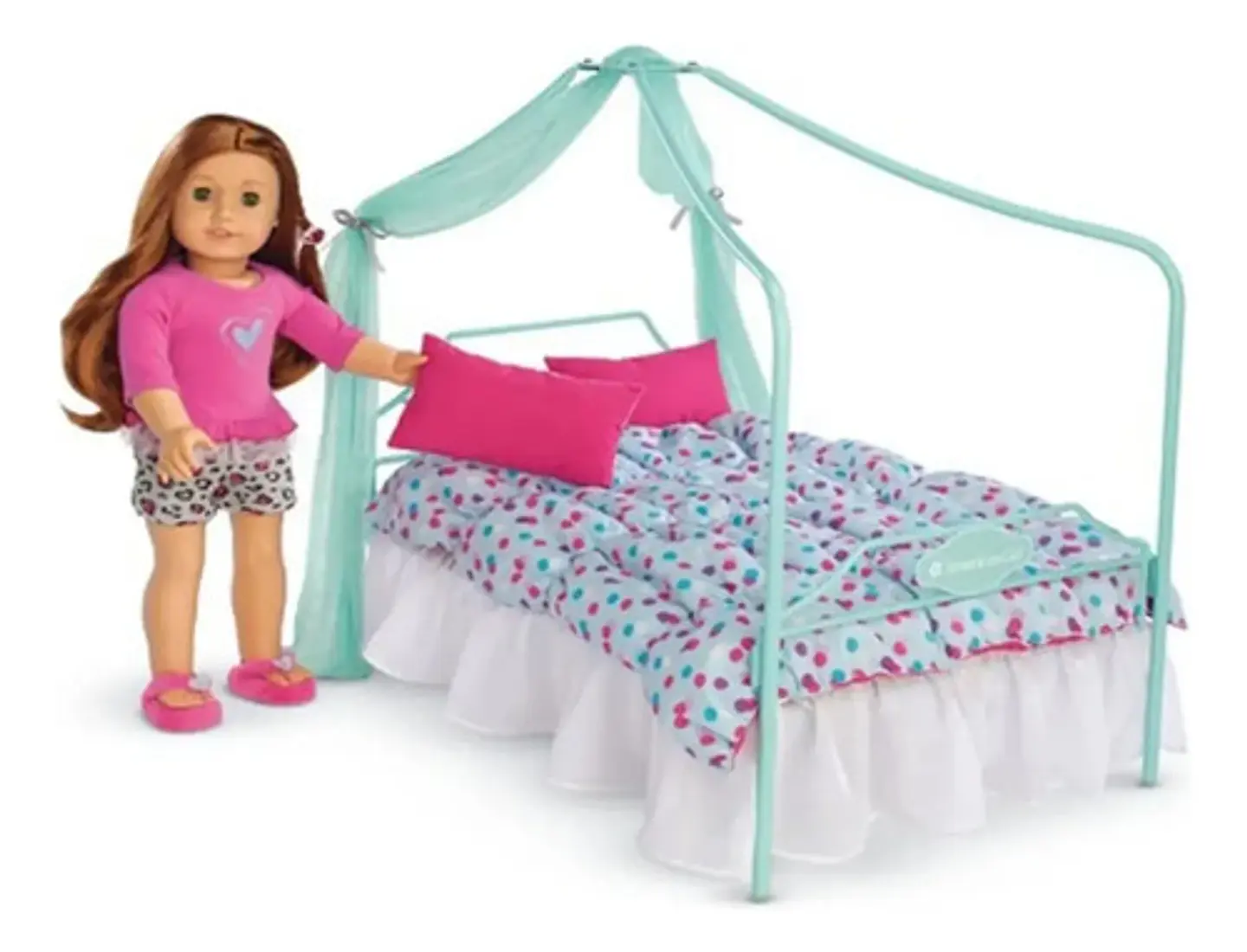 American Girl Cama De Dosel Muñecas Canopy Bed Dnj92 2