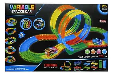 Pista Variable Luminous Luz Gd-8135a Carros Autos Magic