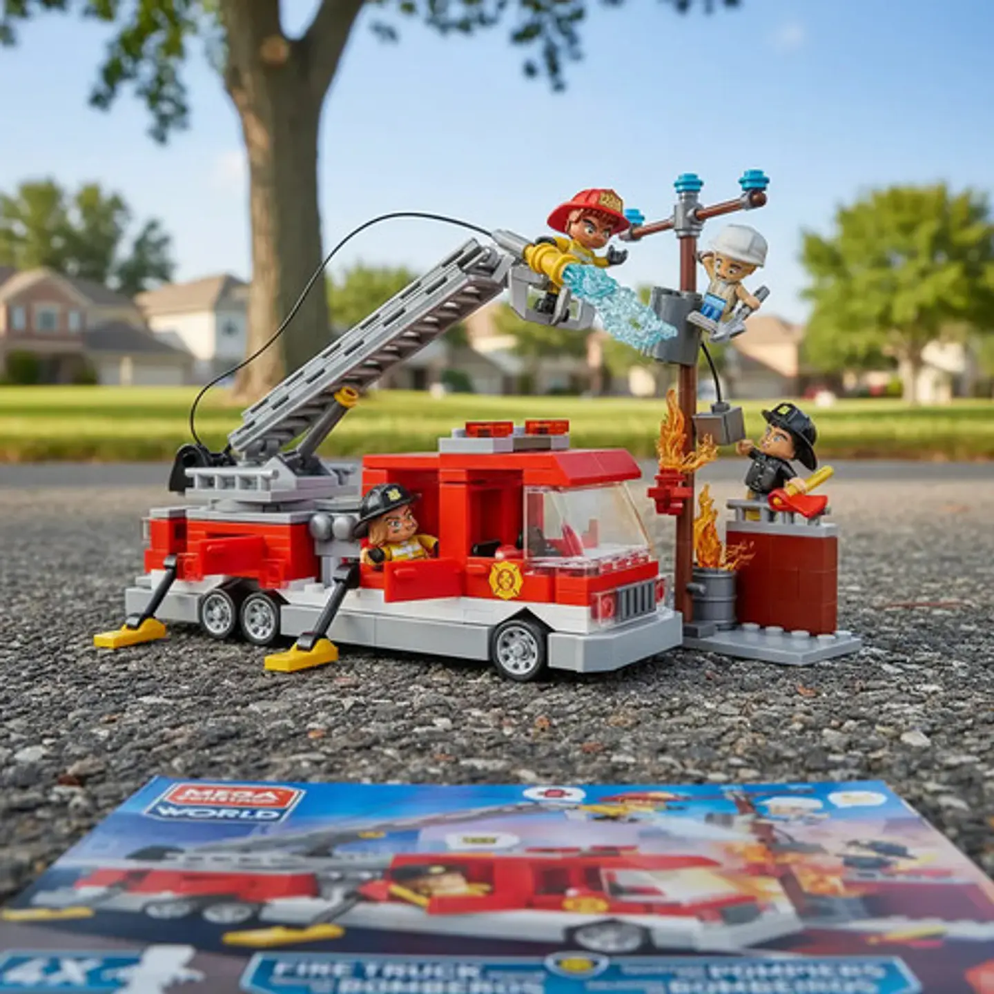 Mega Construx World Rescate De Bomberos 294 Piezas 1