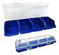 Organizador Plástico De Piezas Pequeñas X4 Compartimentos Azul - Miniatura 2