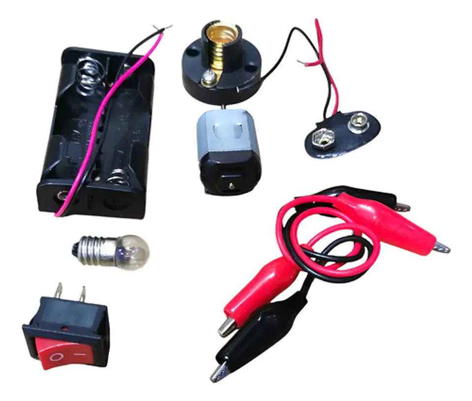 Juego De Accesorios X8pcs Motor Bombillo Para Maquetas  1