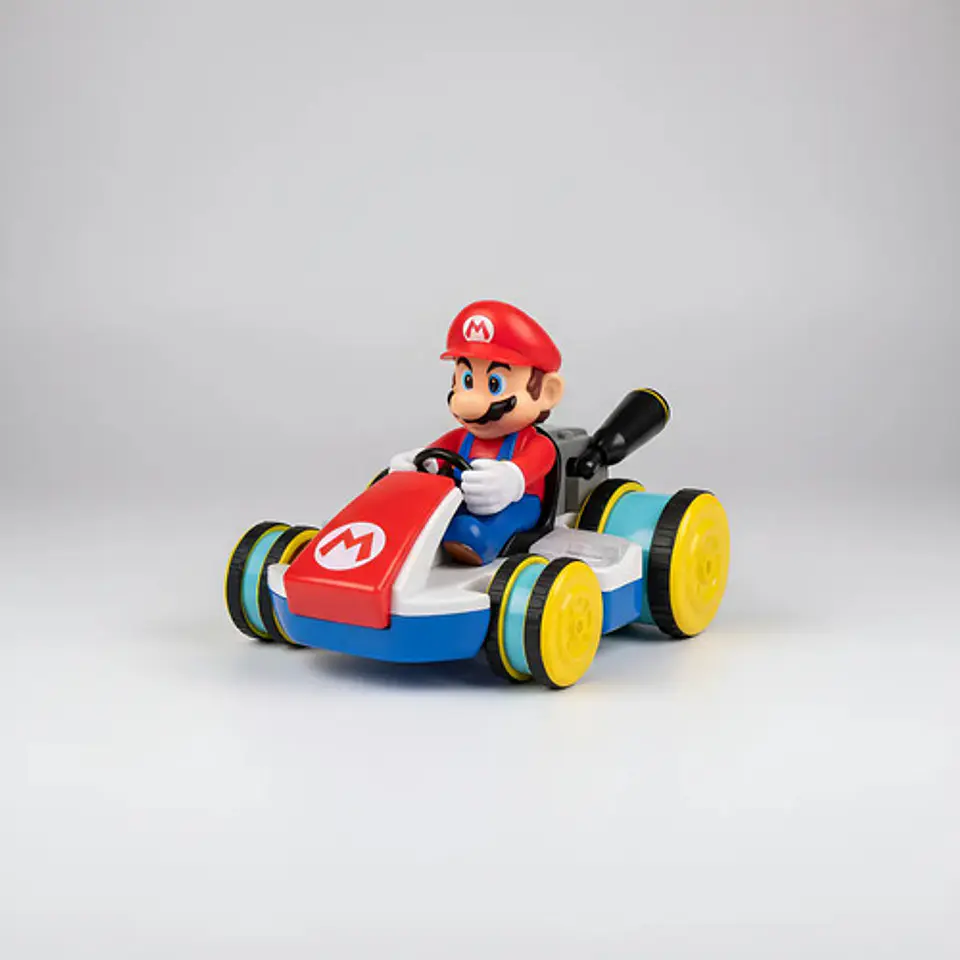 Carro Control Remoto Mario Bros Kart Luces Juguete Grande Rojo 1