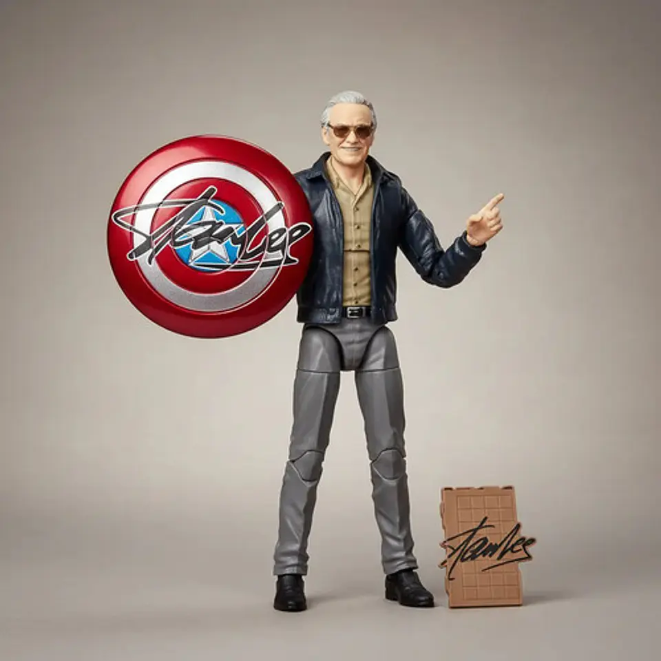 Figura Hasbro E9658 de la serie Marvel Legends, edición Stan Lee 1