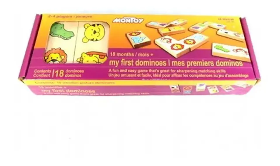 Domino Para Niños En Madera De Animales Juego Didáctico 3