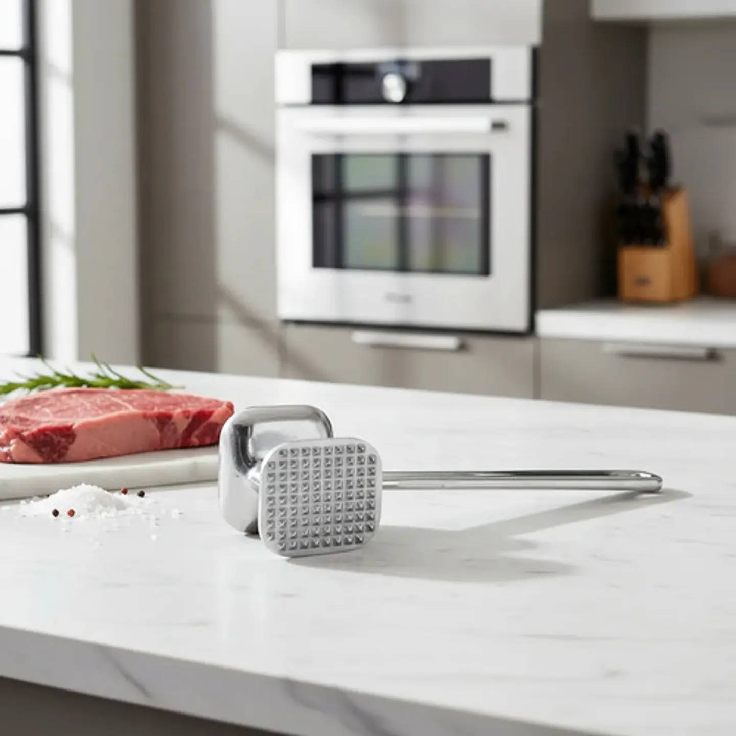 Martillo Aluminio Ablandador Carne Herramientas Chef 1