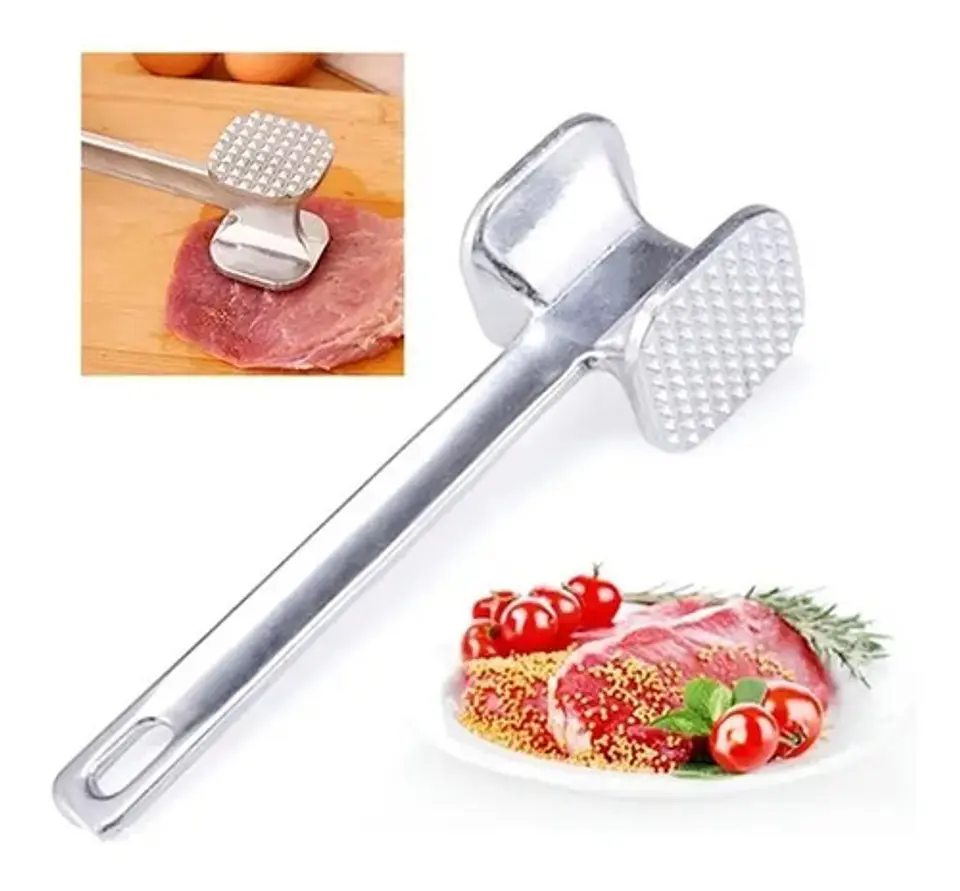 Martillo Aluminio Ablandador Carne Herramientas Chef 4