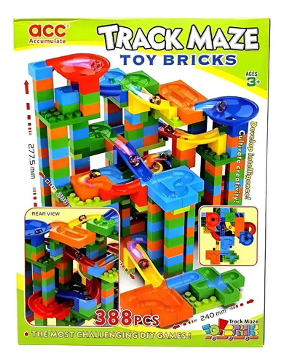 Armatodo Pista De Laberinto Piquis Canicas Track Maze 388 Pz 1