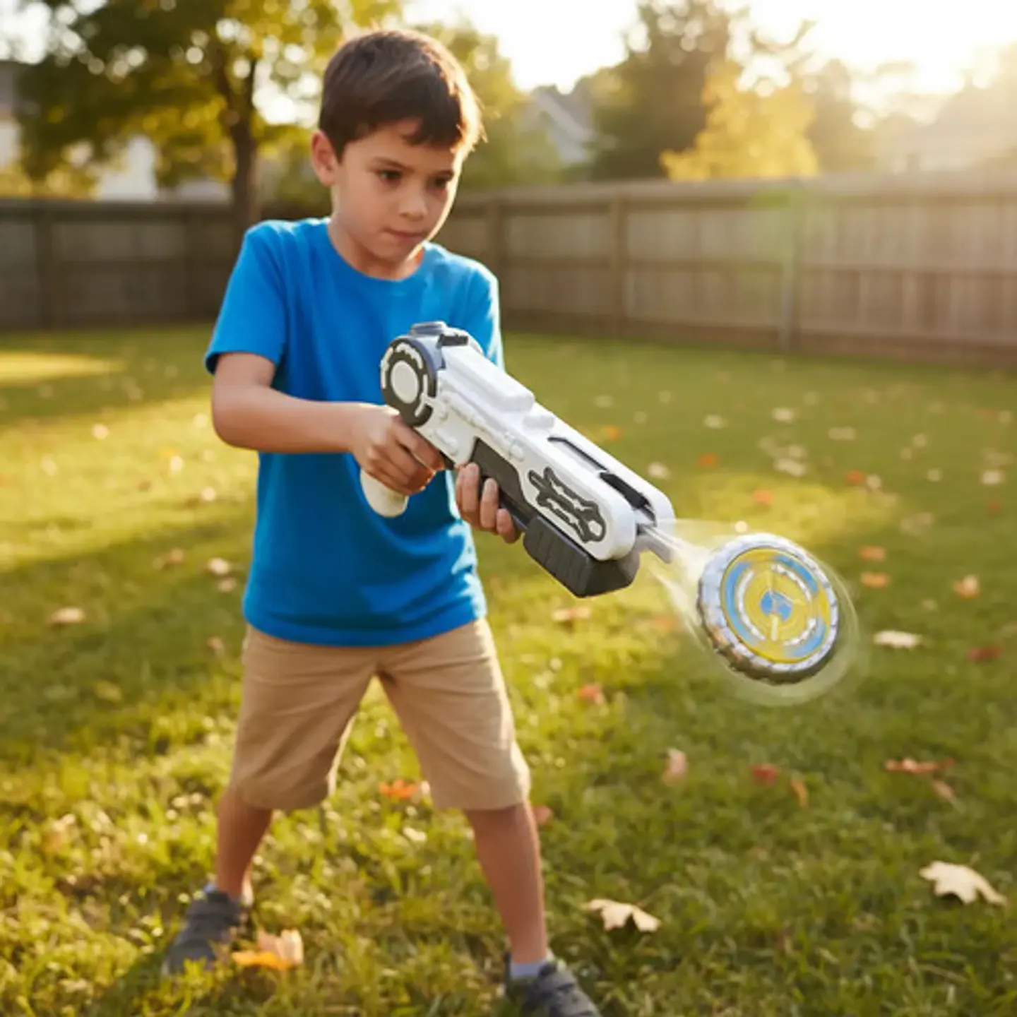 Beyblade Lanzador Pistola Con Trompo X1 Juguete Para Niños 4