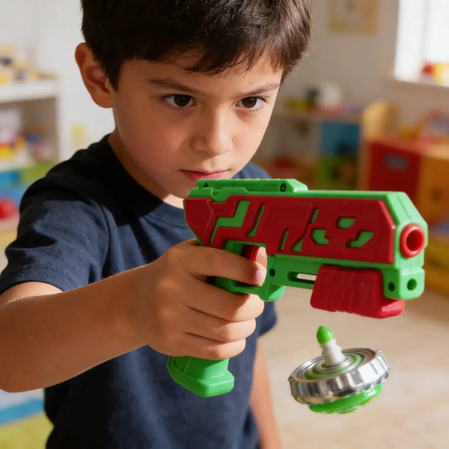 Beyblade Lanzador Pistola Con Trompo X1 Juguete Para Niños 11