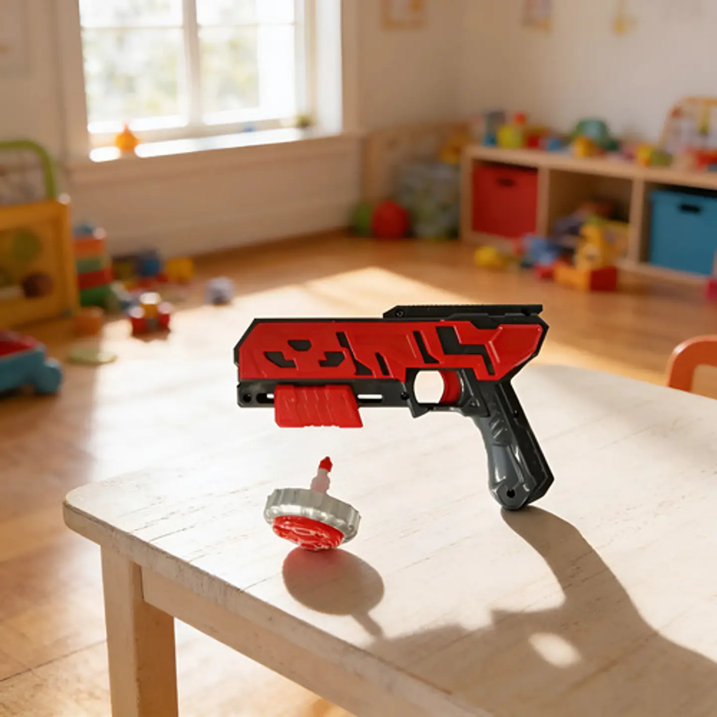 Beyblade Lanzador Pistola Con Trompo X1 Juguete Para Niños 12