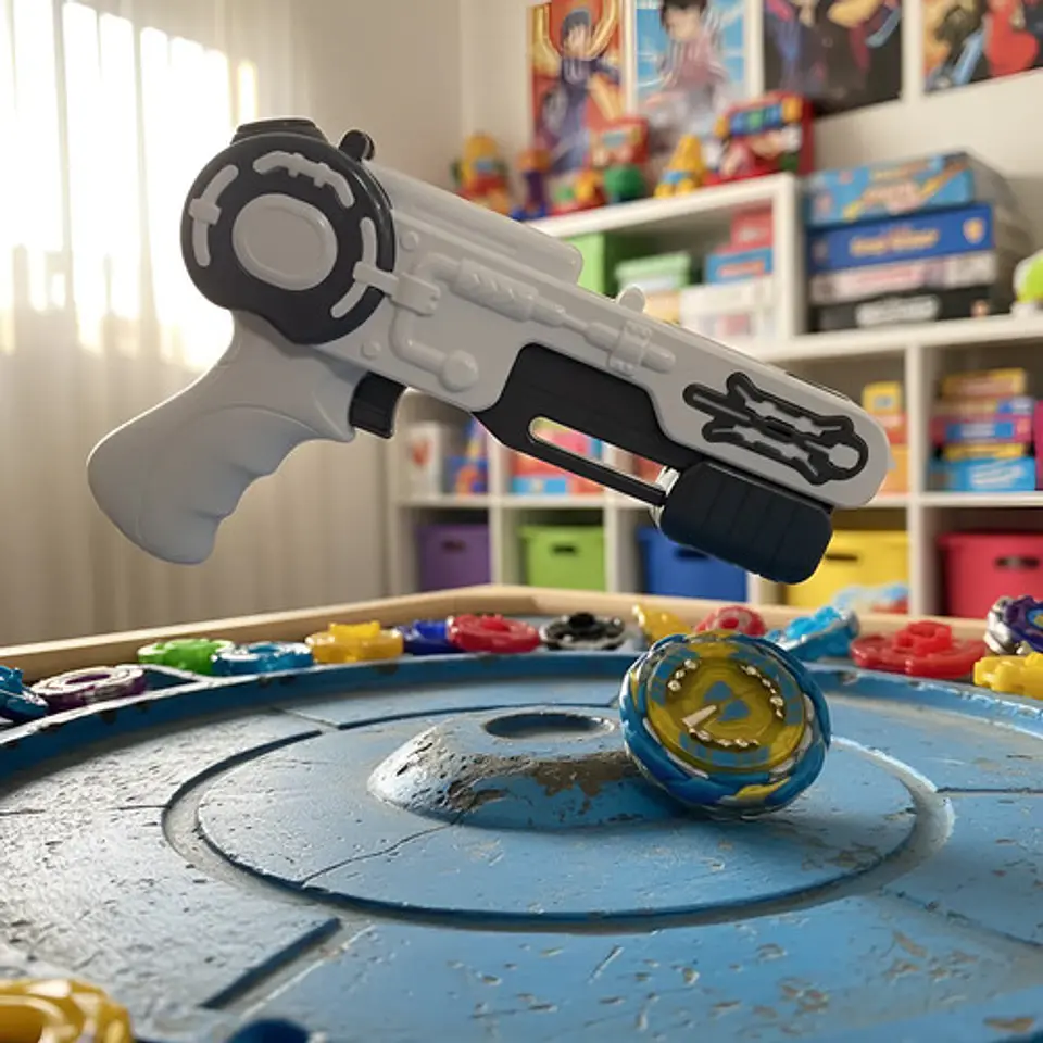 Beyblade Lanzador Pistola Con Trompo X1 Juguete Para Niños 15
