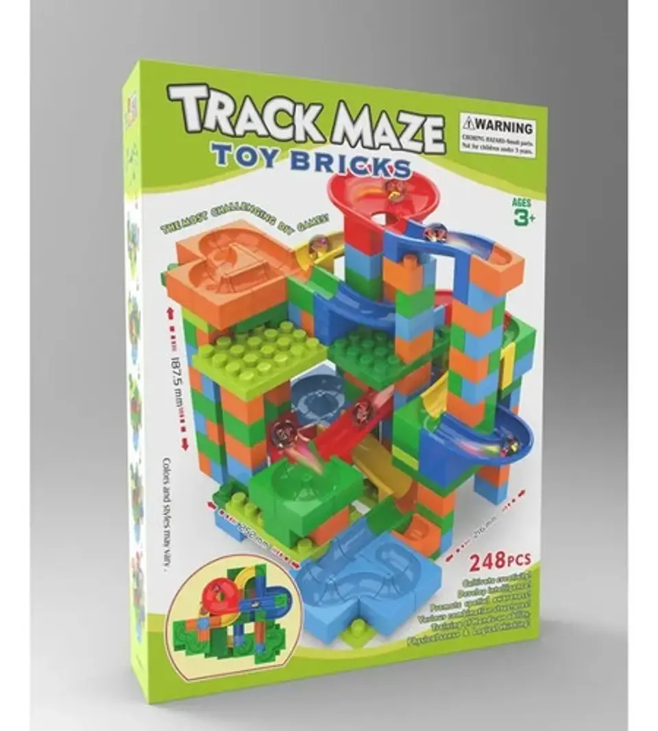 Armatodo Pista De Laberinto Piquis Canicas Track Maze 248 Pz 2