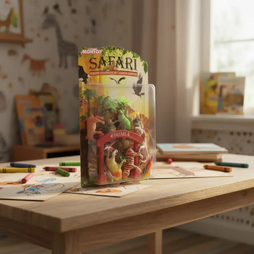 Set De Animales Medianos Domésticos Y Salvajes Juguete  11