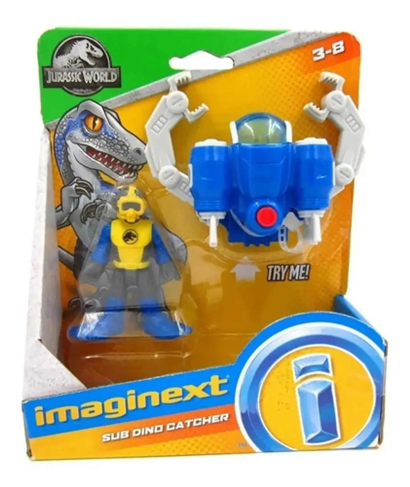 Submarino Atrapadinosaurios Jurassic World - Imaginext 3