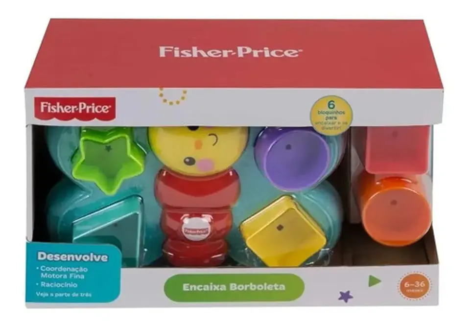Fisher Price Mariposa De Bloques Figuras Divertidas  Djd80 4