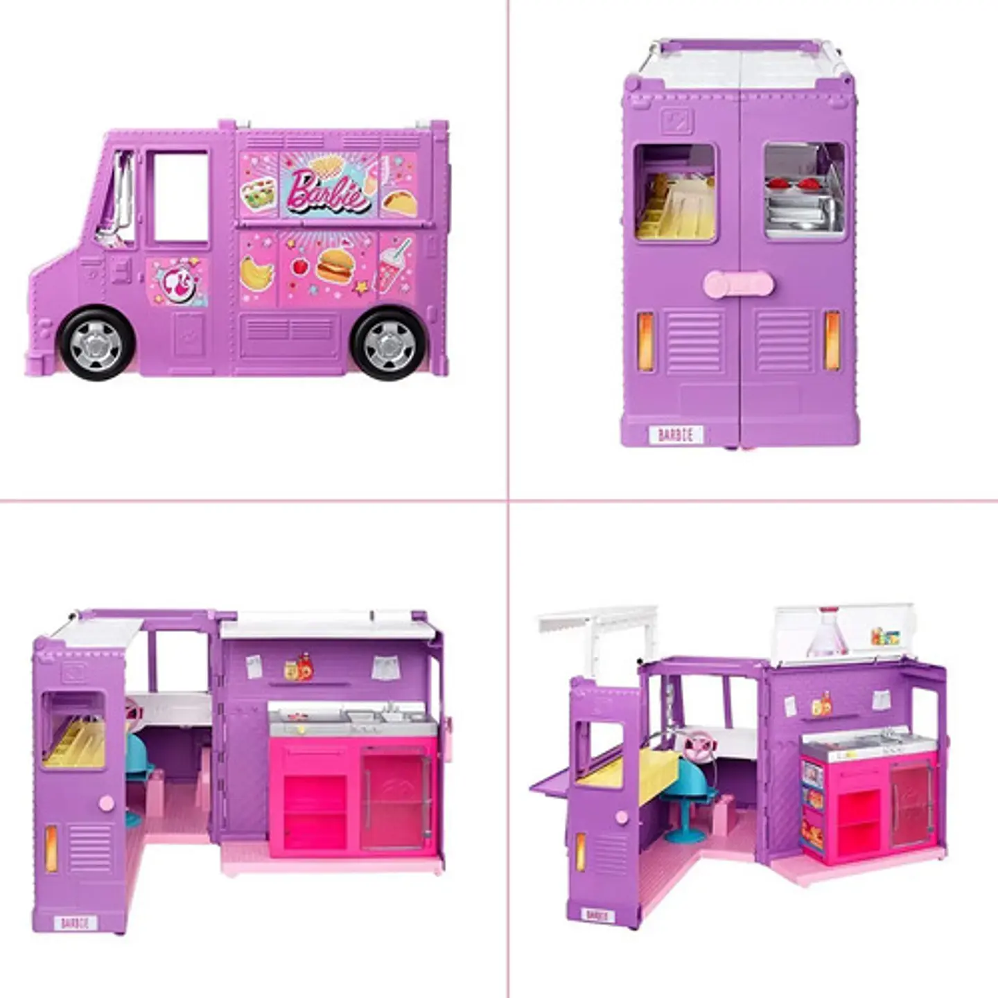 Set Food Truck Barbie Mattel Gmw07 Muñeca Accesorios Cocina 5