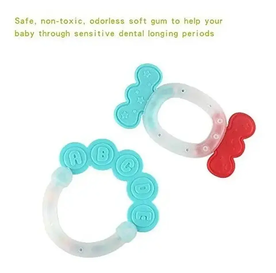Set Sonajeros Bebé 8 Piezas Huanger Texturas Multicolor Mordedores 3
