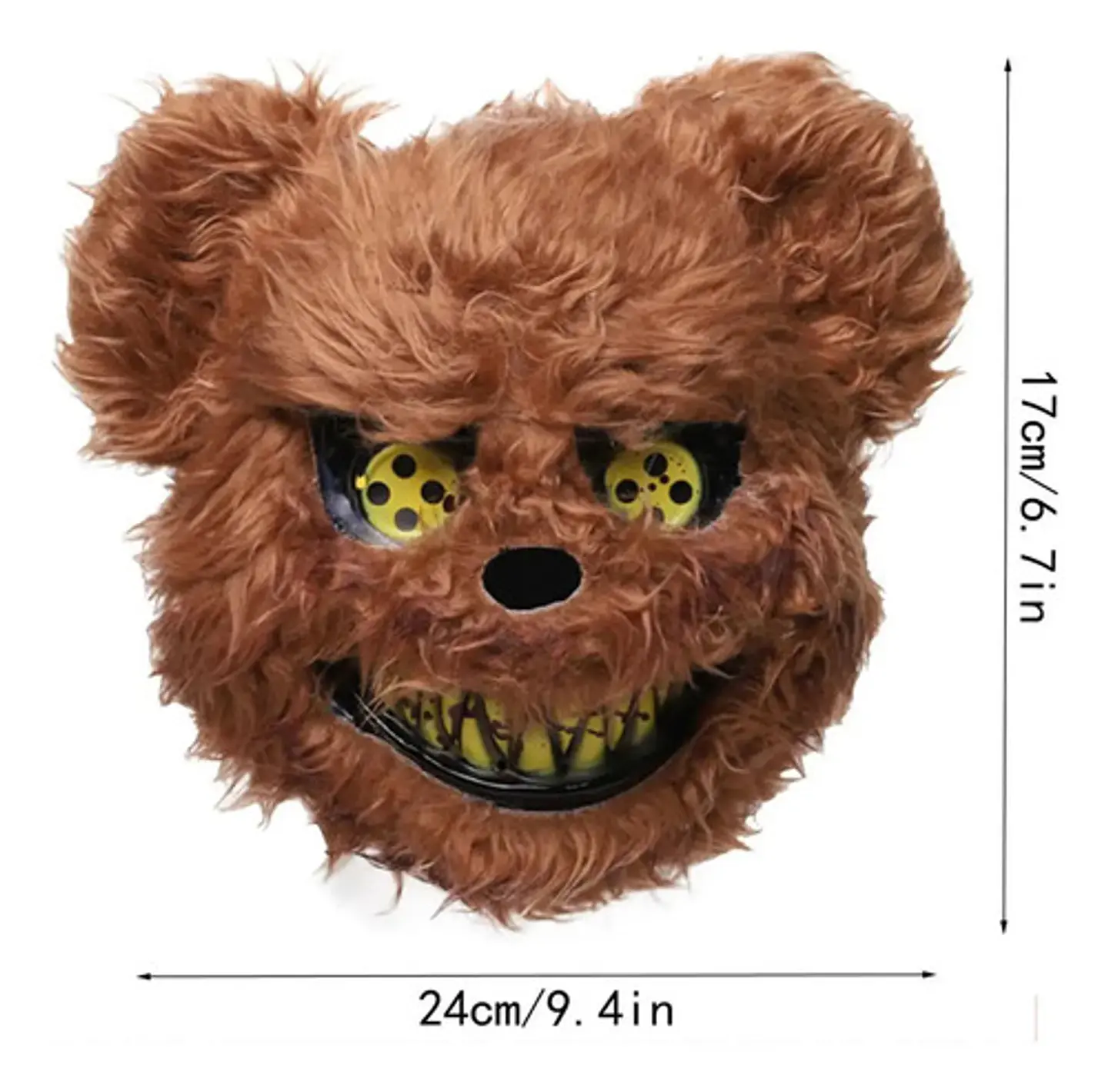 Máscara De Oso Sangriento En Plástico Y Felpa 1661-08 10