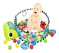 Gimnasio Para Bebe 3 En 1 Piscina Pelotas Tortuga Fc053 - Miniatura 3