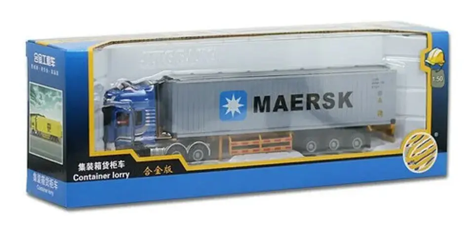 Tractomulas Metálica Contenedor De Colección Escala 1:50  15