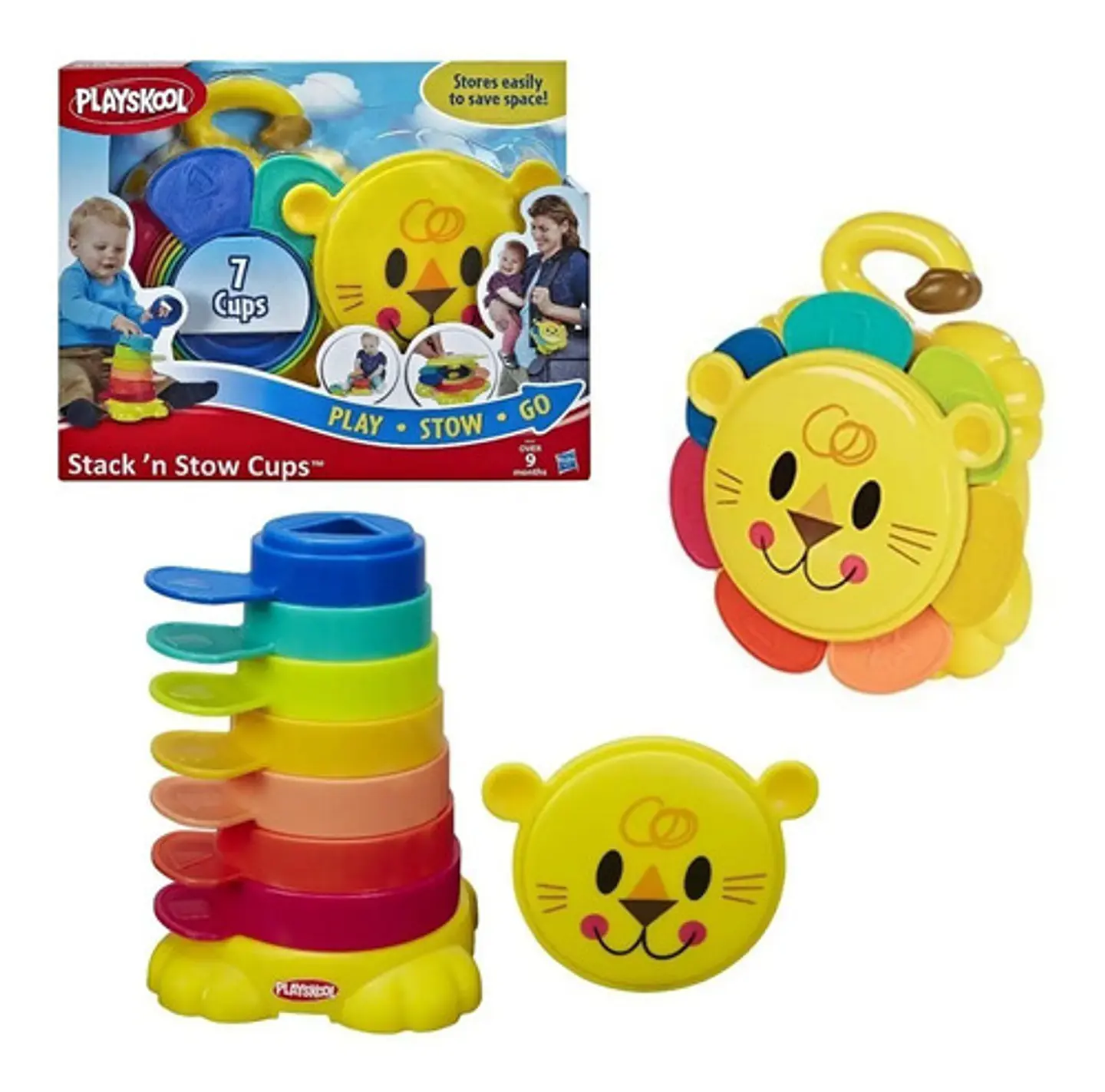 Tazas De Apilamiento León Playskool Hasbro B0501 Torre Color Multicolor 1