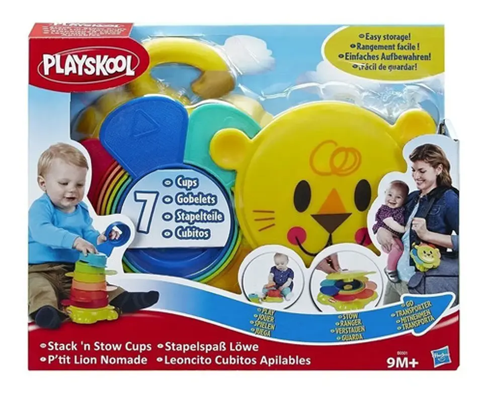 Tazas De Apilamiento León Playskool Hasbro B0501 Torre Color Multicolor 4