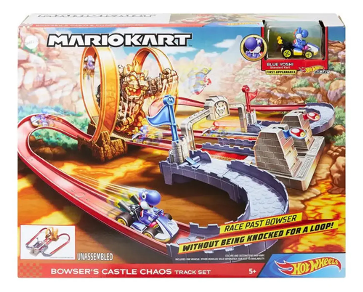 Hot Wheels Mario Kart Castillo De Bowser Multicolor 4