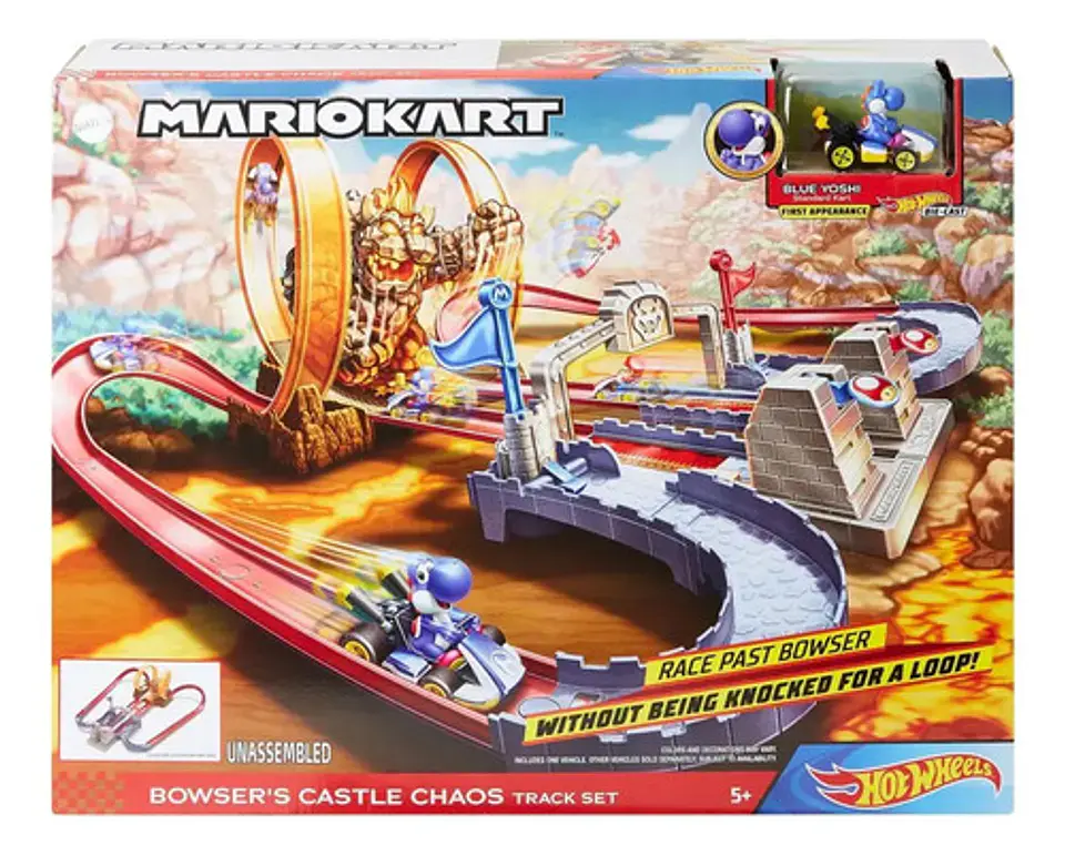 Hot Wheels Mario Kart Castillo De Bowser Multicolor 4