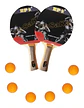 Set X 2 Raquetas Ping-pong Calidad 3estre+ Estuche + 6 Bolas - Miniatura 5