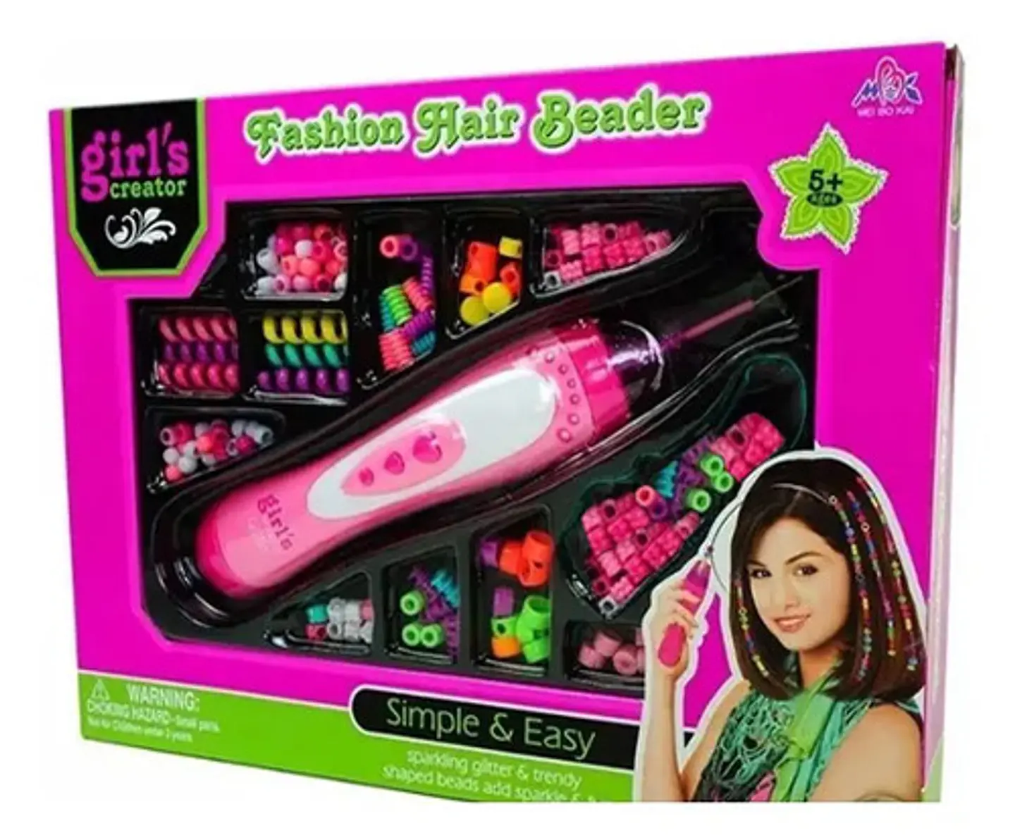 Set De Chaquiras Para Peinados Cabello Niñas Mbk-232a 3