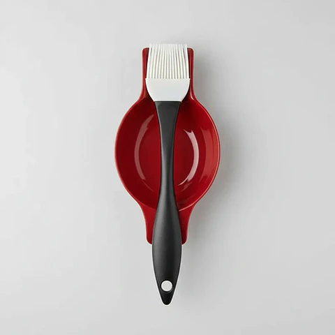 Recipiente Brocha Silicona Rama Design 3056633 Rojo Resistente
