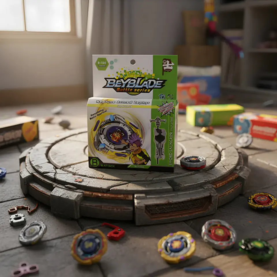 Bey Trompo Blade Battle Series Con Lanzador 66196 13
