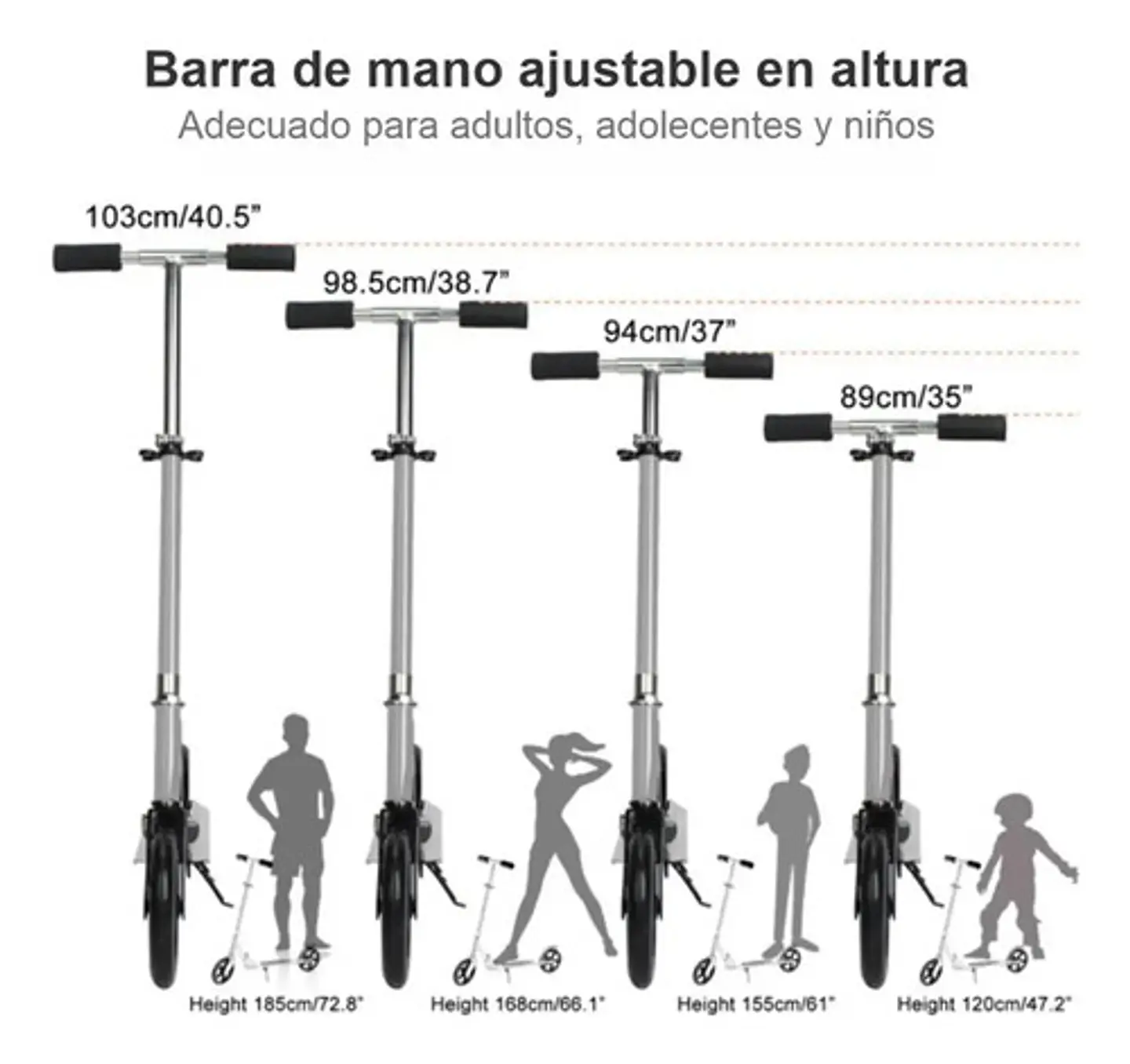 Patineta Monopatín Scooter En Aluminio Con Pata Niños 4